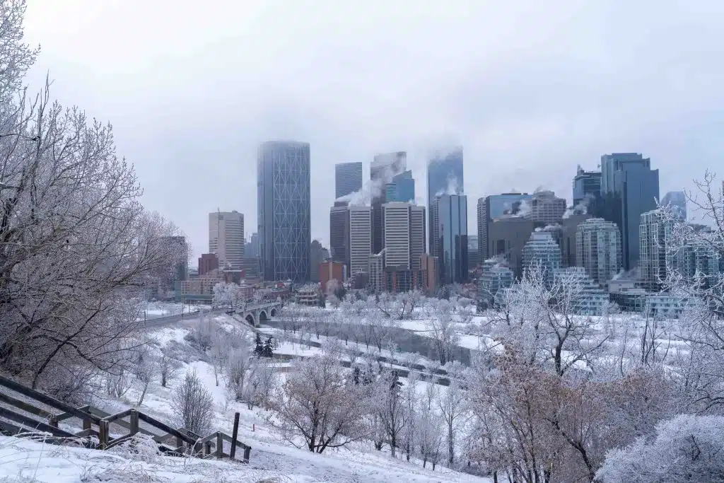 Calgary in winter